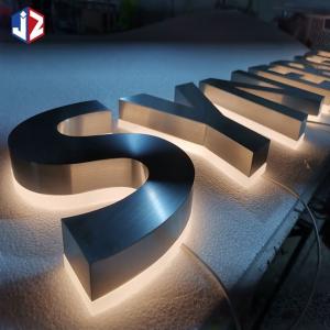 Quality Metal Stainless Steel LED Backlit Signage Luminous High Brightness wholesale