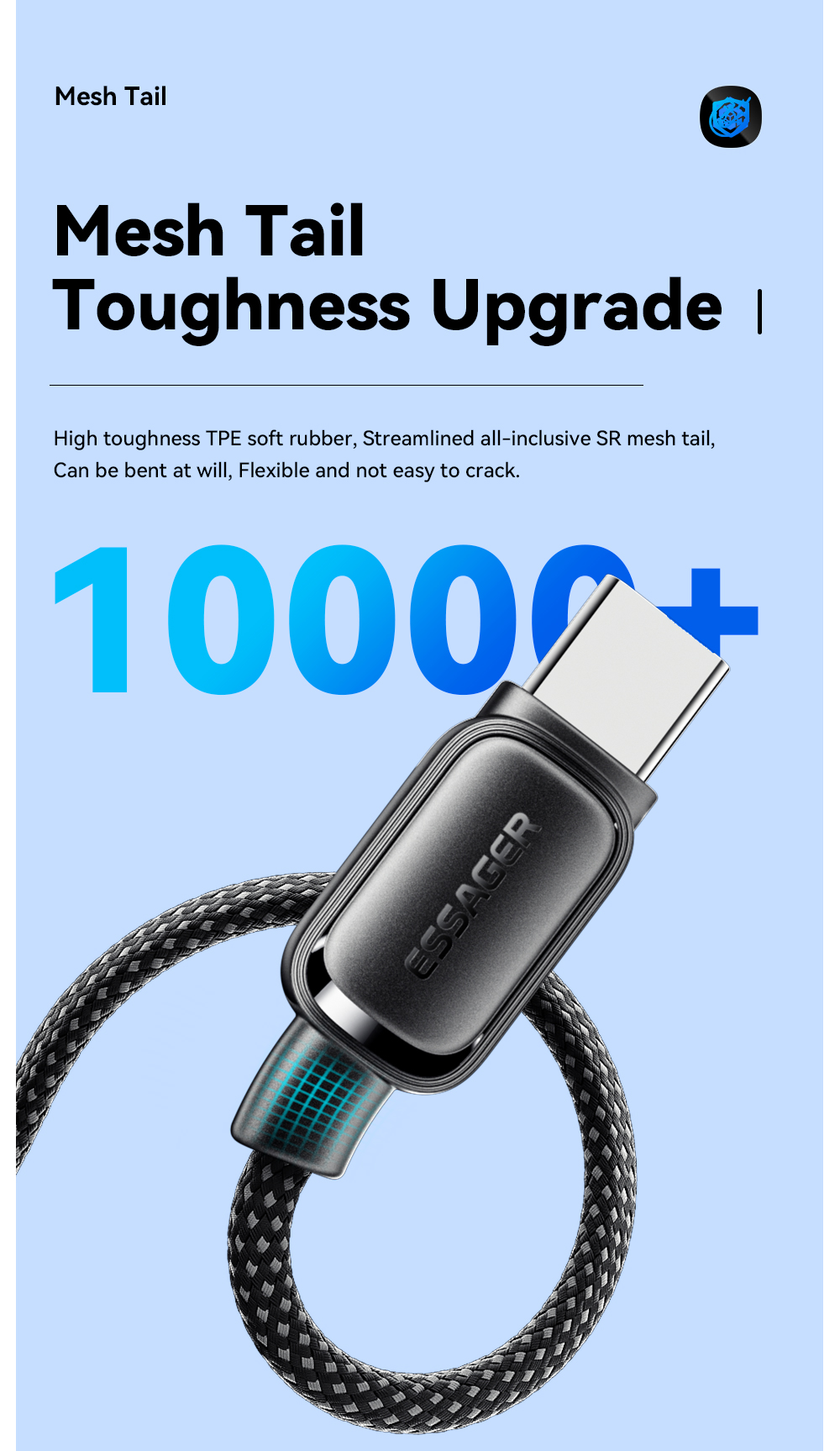 USB A To USB C Magnetic Cables Fast Charging 100W ES-X56 Series