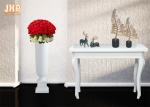 Matte White Floor Vases Homewares Decorative Items Trumpet Fiberglass Table