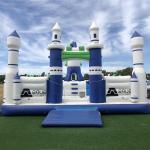 Airtight Floating Game 0.9mm PVC Inflatable Fun City Castle
