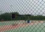 Round Post Steel Chain Link Fence Protecto Fence Customized Length