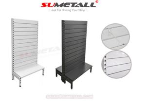 Quality Slat Panel Backing Retail Display Fixtures , Commercial Display Shelves For Retail Stores wholesale