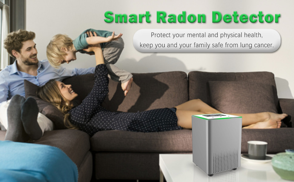 Lightweight Plug In Smart Radon Detector Sensor For Home Detection OEM
