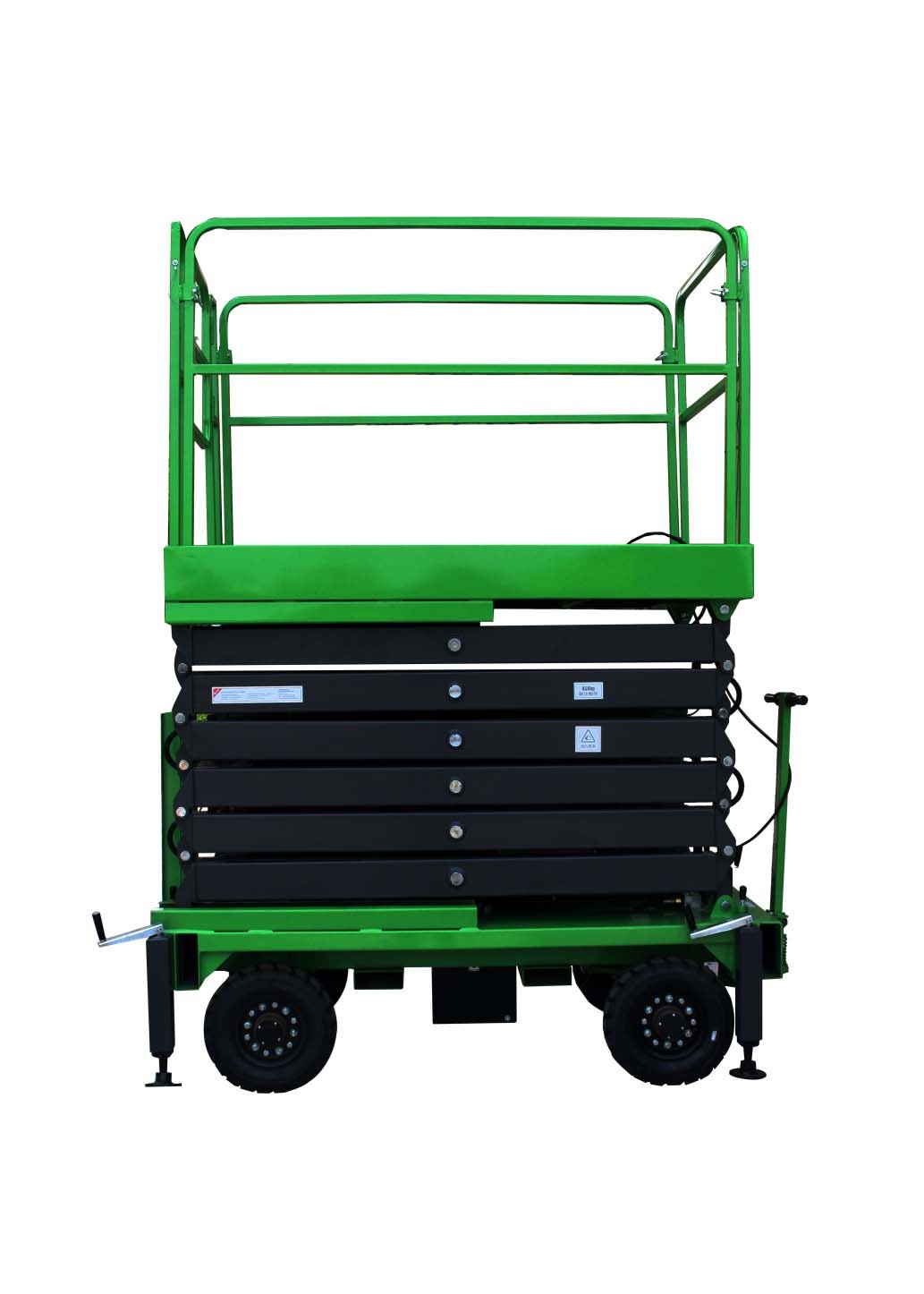 Manual Mobile Scissor lift Hydraulic Vertical Lifting Platform 6m 8m for Library Restaurant