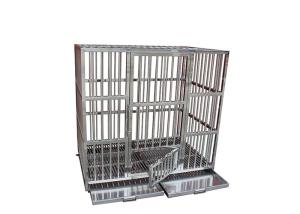 Quality Firm Durable Medical Veterinary Equipment Square Tube Stainless Steel Dog Cages wholesale