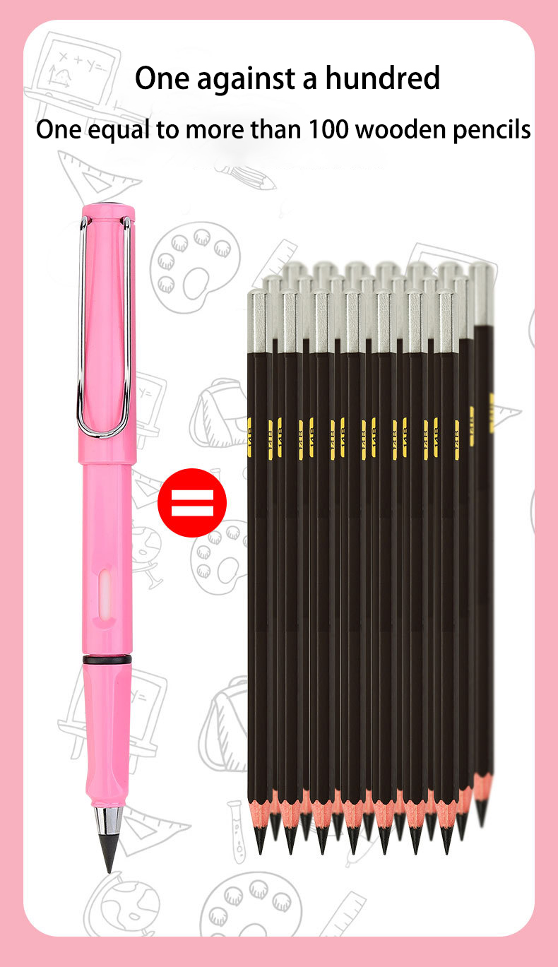 Plastic Body Standard Pencils Holder for 12 Colors Ink-Free Reusable Erasable Pencils