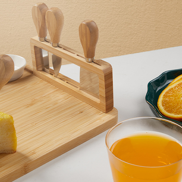Dishwasher Safe Cheese Bamboo Cutting Board Serving Tray