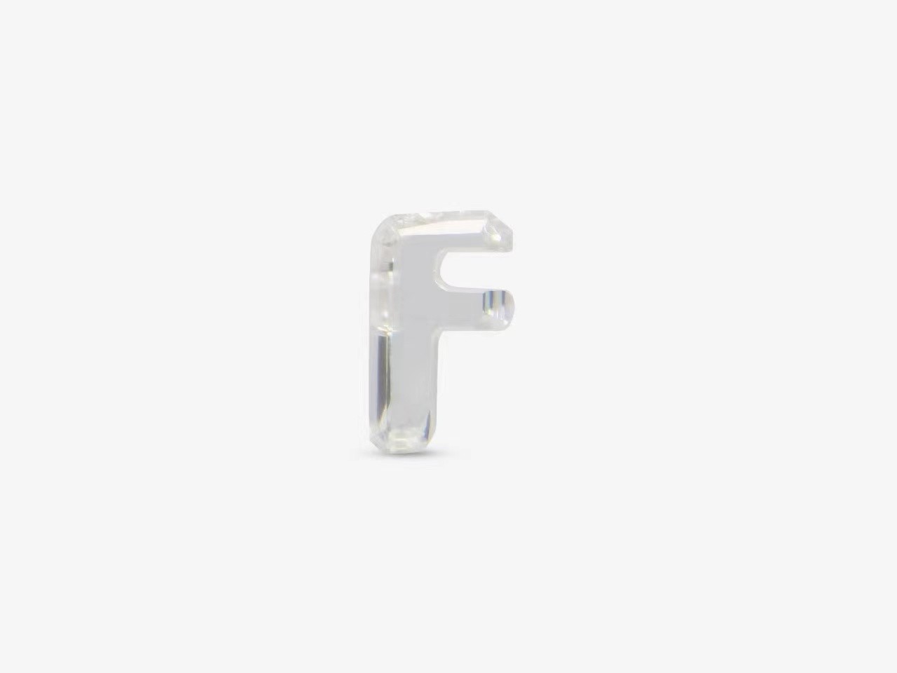 Letter Shape Diamonds Colorless Lab Made Diamonds CVD Synthetic Diamonds Lab Created