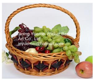 Quality 2016 wicker handle basket wicker fruit basket bamboo wicker baskets wholesale