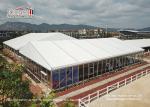 25 Meter Width Glass Marquee Tent For Temporary Horse Riding Tear Resistant