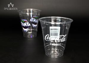 Quality Custom Branding Clear Plastic Cups , Pet Plastic Cups Eco Friendly wholesale