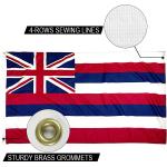 State of Hawaii Flag 3x5 ft Outdoor Dupont Heavy duty Nylon US Flags Brass