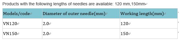 Sterile 150mm Length Veress Needle For Laparoscopic Surgery