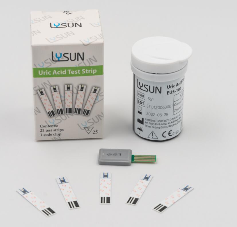 Factory Supply Blood Glucose Meter Uric Acid Monitor With Test Strip