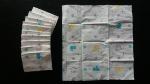 custom printed colored mini pocket tissue paper