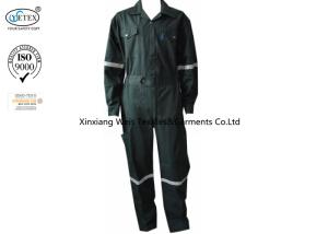 Quality Flame Resistant Insulated Coveralls Dark Green Oil Gas Industrial Safety wholesale