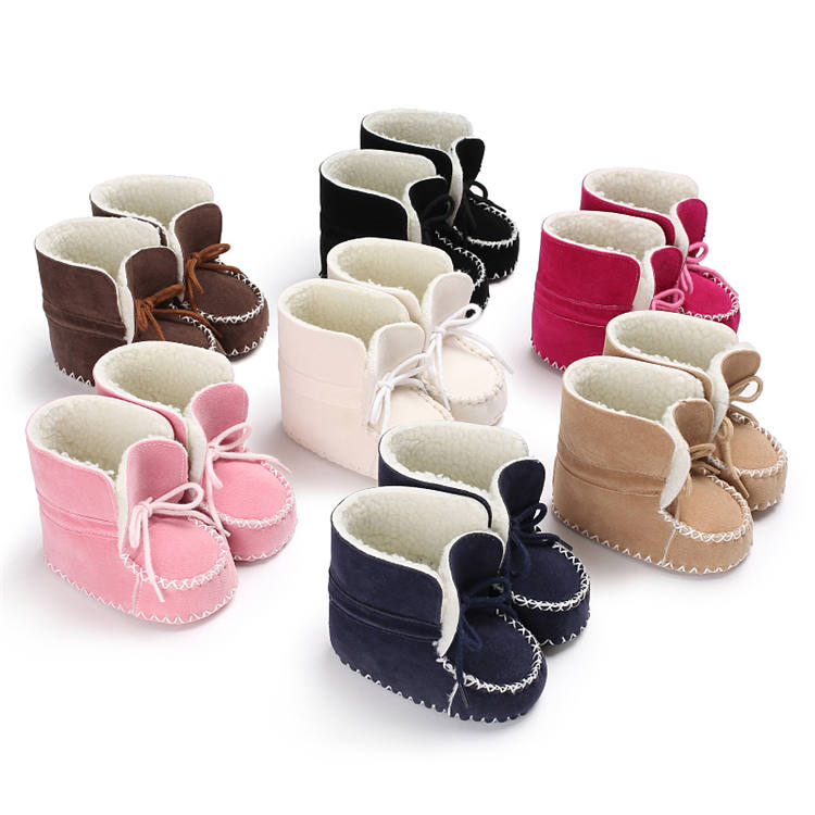 New arrived Cotton sole 7 colors 0-18 months boy girl baby booties newborn