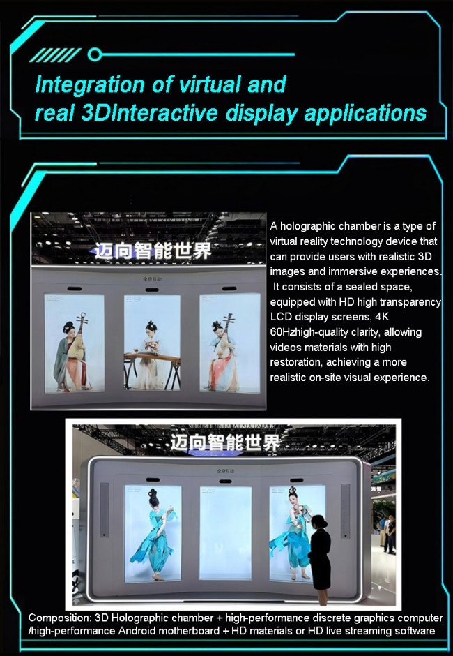 Wholesale 3D Holographic Capsule Transparent Screen Display Cabinet, Supporting Custom AI Portrait Replication Interactive Cabinets