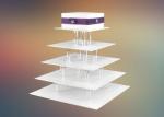 S Shaped Delicate Acrylic Cupcake Display Trays Stand Luxurious For Wedding /