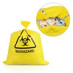 Disposal 20L 50L 100L Yellow Medical Waste Bags HDPE PP LDPE