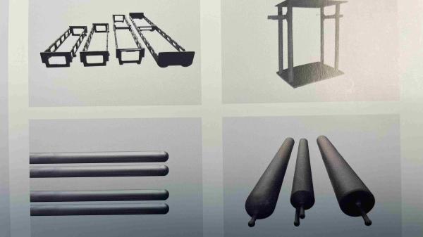 99.99% High Purity Silicon Carbide Cantilever Paddle Inner Liner Boat In Solar