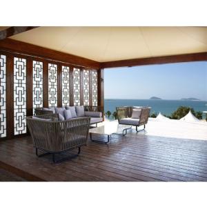 Quality Sectional Sofa and Alu Frame Garden Chair Set for Outdoor Entertainment wholesale
