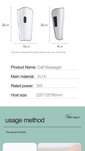 Quality 24 Watts Electric Leg Massager For Circulation Three Modes wholesale