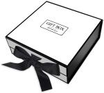 Ribbon Closure Magnetic Paperboard Gift Boxes
