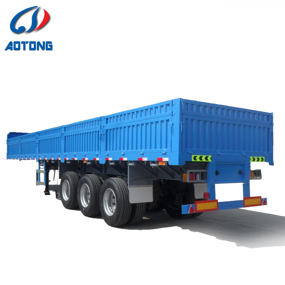 53ft Enclosed Box Cargo Dry Wing Van Truck Semi Trailer with 30-100T Max Payload