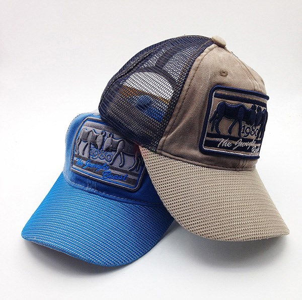 3D Embroidered 5 Panel Trucker Cap For Men 56~60 Cm Size Cotton Nylon Material