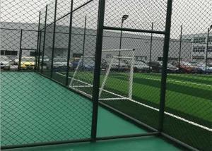 China OHSAS 75*75mm Metal Chain Link Fencing Plastic Coated Diamond Mesh Fencing on sale