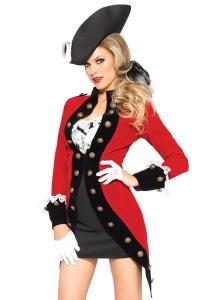 Quality Military Red Coat Womens Sexy Costumes Halloween Party Dress wholesale