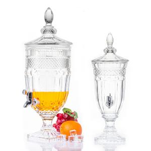 Quality Professional fashioned Luxury lead-free crystal glass 5L glass juice beverage dispenser wholesale