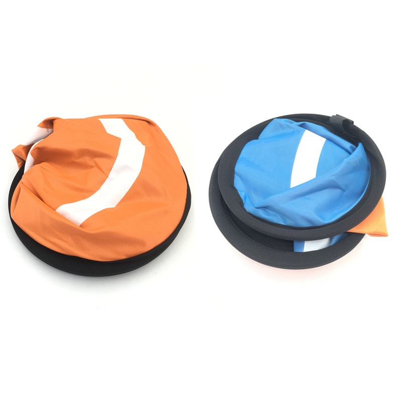 Orange Blue Drone Landing Pad Waterproof Platform for 55cm Drones and RC Quadcopters