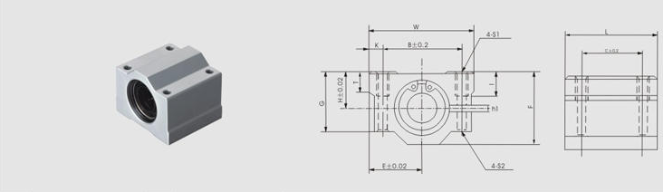 Grease Lubrication Linear Bearing Block SMA50 SCE50 Perfect for Europe America Market