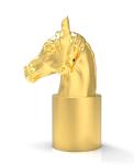 Decorative Horse Head Design Perfume Bottle Lid Electric plating Finishing