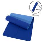 Blue Color Durable 6mm Yoga Mat / Unique Design Toxic Free Yoga Mat