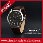 Hot Top Brand OEM Custom Logo Cow Leather Watches Cheap Stainless Steel Case
