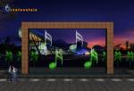Multimedia Control Digital Water Curtain Graphic Waterfall Water Fountain