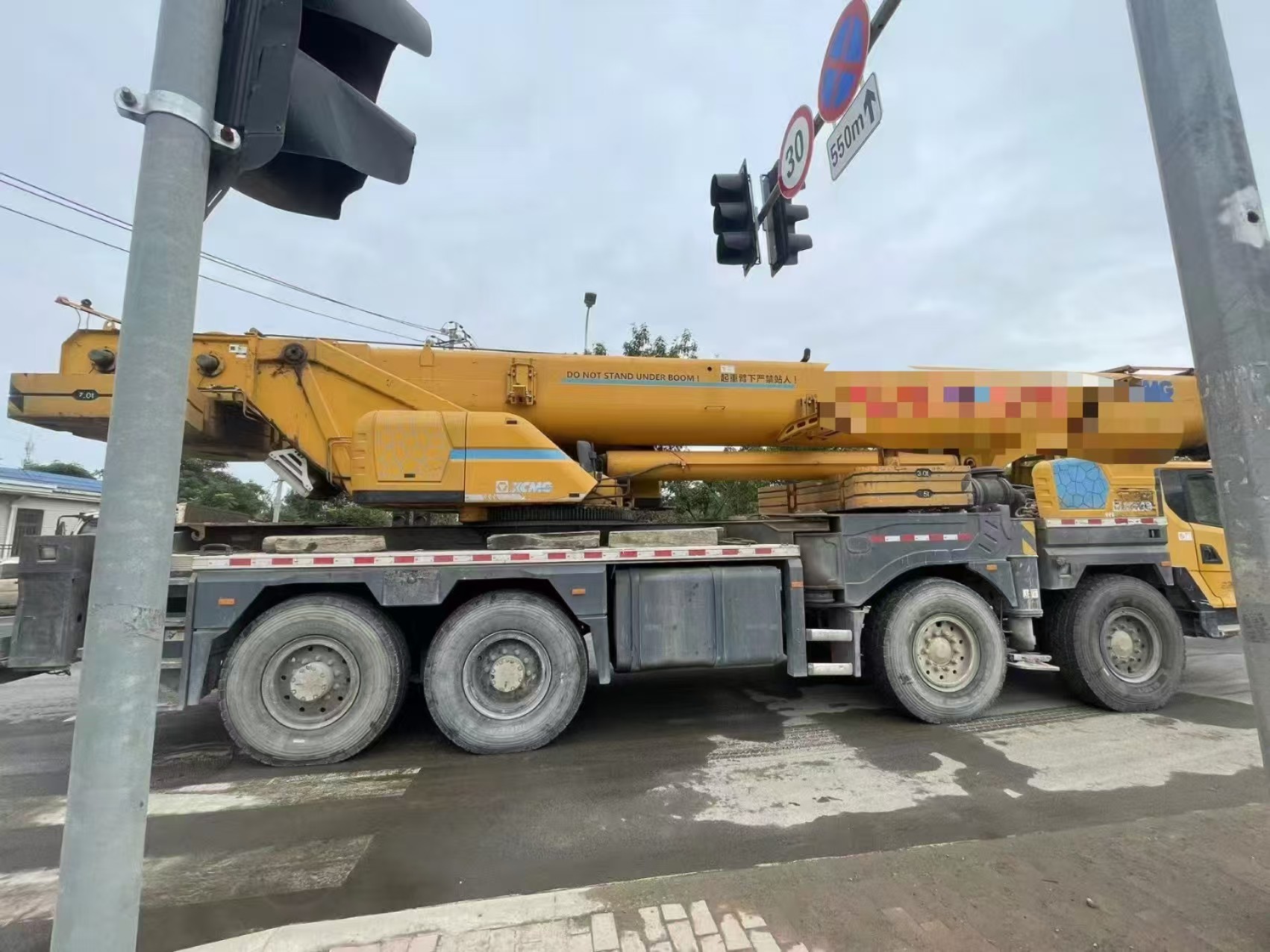 2019 Used XC MG Mobile Truck Crane 80 Tons, Crane Jib length 55 meters