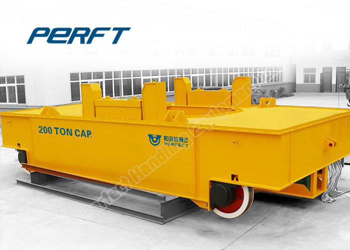 ladle industrial cart to transfer molten steel plant ladle electric rail transfer trolley