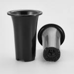 Black Milano Tall Planter rpund Plastic Garden Flower Plant Herb Pots