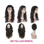 100 Virgin 360 Lace Frontal Brazilian Body Wave 360 Full Lace Wigs