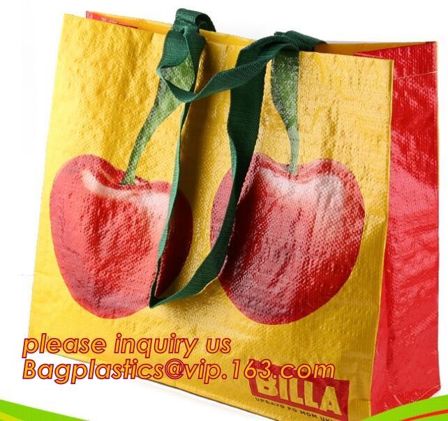 Fashion WaterProof PP Woven Laminated Handle Shopping Bag,fashion laminated reusable pp woven big shopping woven bag