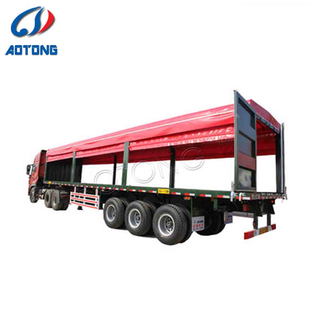 53ft Enclosed Box Cargo Dry Wing Van Truck Semi Trailer with 30-100T Max Payload