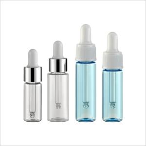 China Transparent Luxury Dropper Bottle 10ml 15ml 20ml 25ml PET With Cap on sale