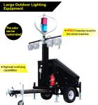 Wind and Solar Hybrid Energy Surveillance Lighting Mobile Trailer
