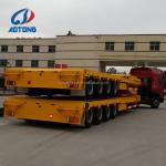 Transport Excavator Heavy Duty Gooseneck Low Bed Semi Truck Trailer 4 Axles 80T