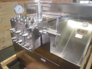 Quality Stainless Steel High Pressure Homogeniser Polished Surface Dairy Homogenizer wholesale