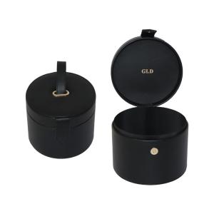 Quality Cylindrical Leather Vanity Case wholesale